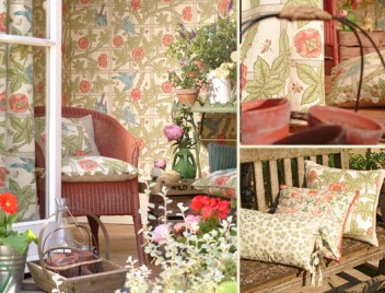 WILLIAM MORRIS TRELLIS FABRIC